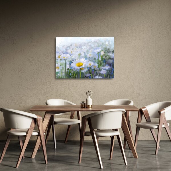 Skleněný obraz - V kopretinách (70x50 cm)