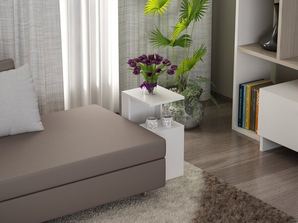 Hanah Home Odkládací stolek Sister bílý