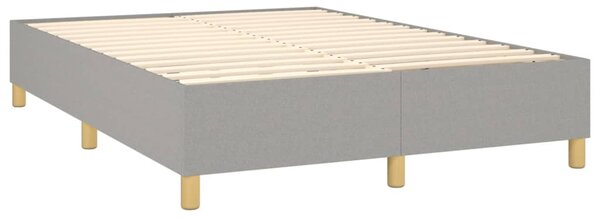 Box spring postel s matrací světle šedá 140 x 200 cm textil 3137077
