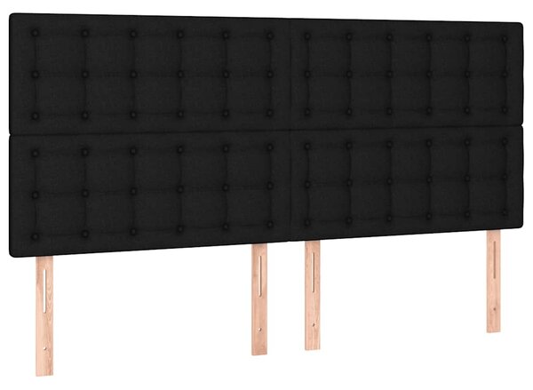 Box spring postel s matrací černá 180x200 cm textil 3136935