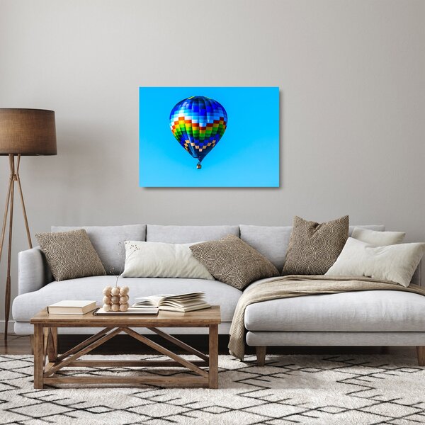 Skleněný obraz - Horkovzdušný balon (70x50 cm)