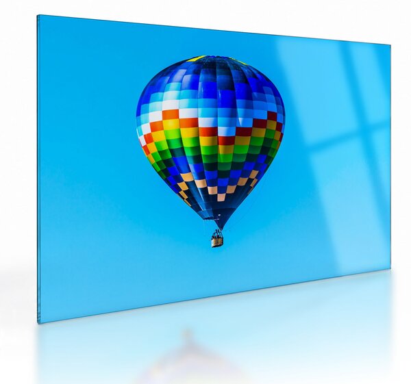 Skleněný obraz - Horkovzdušný balon (70x50 cm)