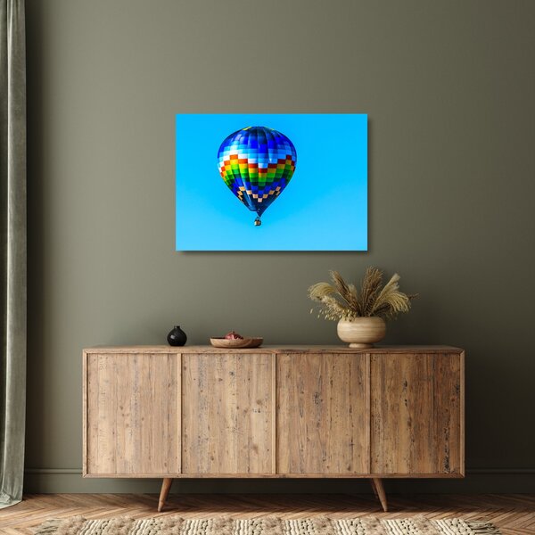 Skleněný obraz - Horkovzdušný balon (70x50 cm)