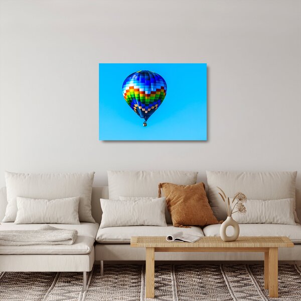 Skleněný obraz - Horkovzdušný balon (70x50 cm)