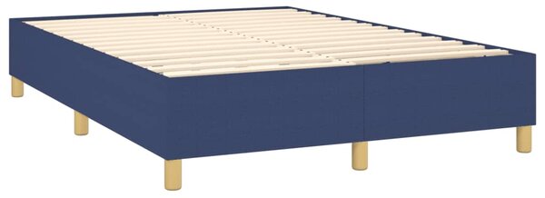 Box spring postel s matrací a LED modrá 140x200 cm textil 3135763
