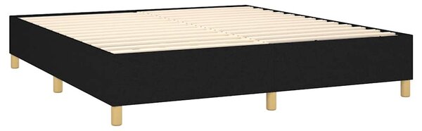 Box spring postel s matrací černá 160x200 cm textil 3137327