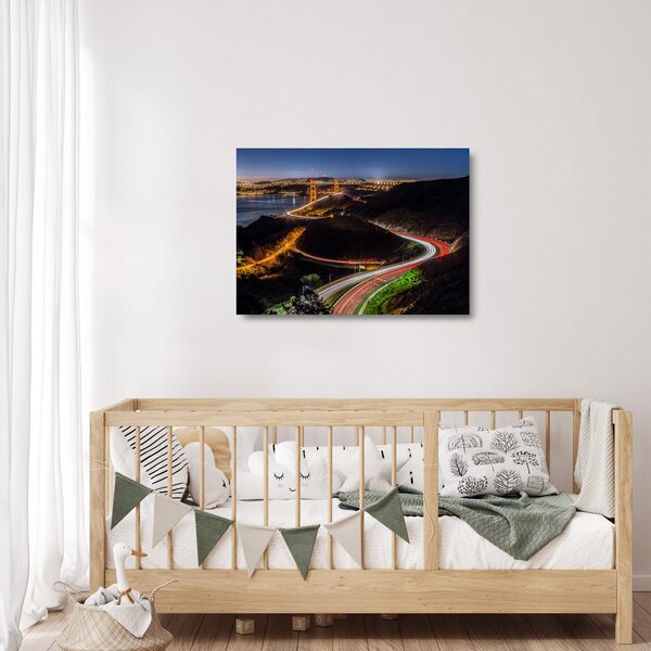 Skleněný obraz - Golden Gate Bridge (70x50 cm)