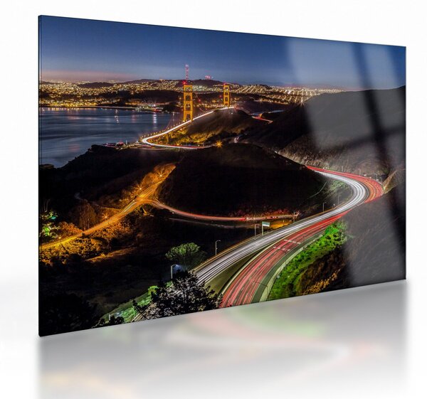 Skleněný obraz - Golden Gate Bridge (70x50 cm)
