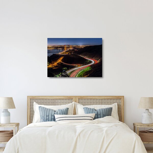 Skleněný obraz - Golden Gate Bridge (70x50 cm)