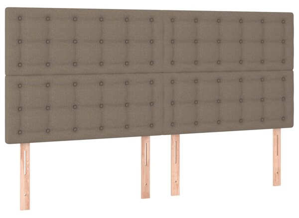 Box spring postel s matrací taupe 200x200 cm textil 3136945