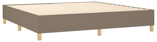 Box spring postel s matrací taupe 200x200 cm textil 3137345