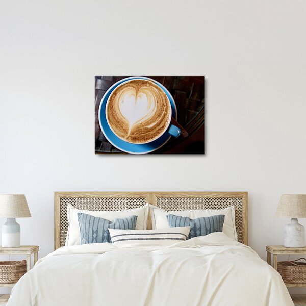 Skleněný obraz - Latte Art (70x50 cm)