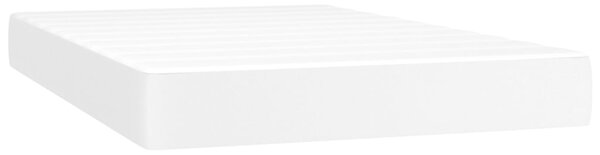 Box spring postel s matrací bílá 120x200 cm umělá kůže 3137534