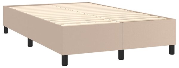Box spring postel s matrací cappuccino 120x200 cm umělá kůže 3142718
