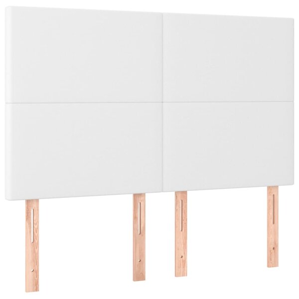 Box spring postel s matrací bílá 140 x 190 cm umělá kůže 3137540