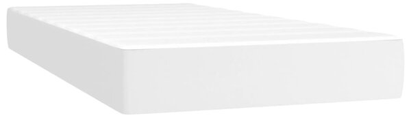 Box spring postel s matrací bílá 80 x 200 cm umělá kůže 3140970
