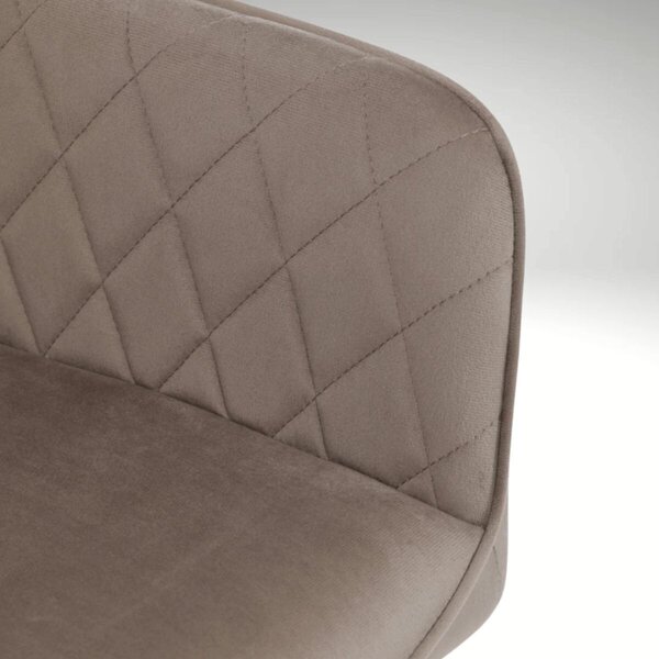 Vikio Jídelní set pro 4 osoby 160x90 cm soft dub noha X béžová židle s područkami VJS226-4CA