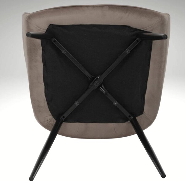 Vikio Jídelní set pro 4 osoby 160x90 cm soft dub noha X béžová židle s područkami VJS226-4CA