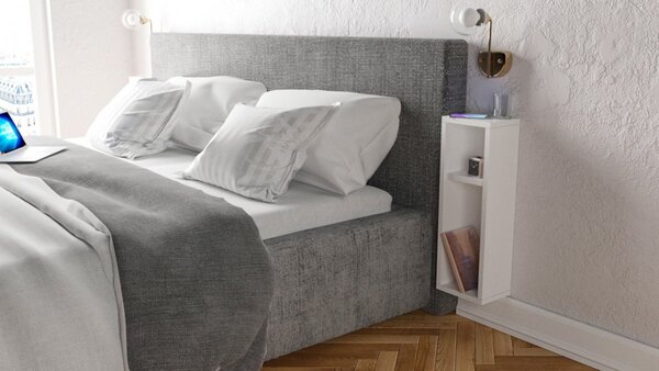 Hanah Home Závěsný noční stolek Turra bílý