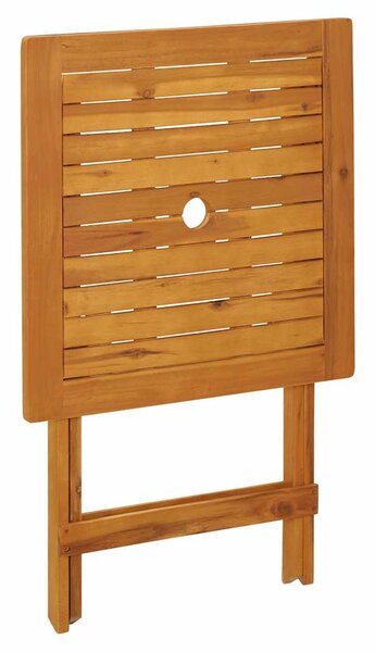 Skládací zahradní stolek 60 x 60 x 75 cm masivní akáciové dřevo 313595