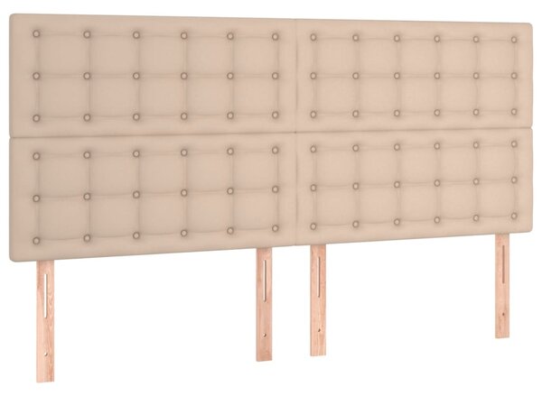 Box spring postel s matrací cappuccino 160x200 cm umělá kůže 3137676