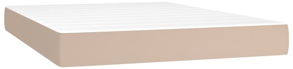 Box spring postel s matrací cappuccino 140x200 cm umělá kůže 3137670