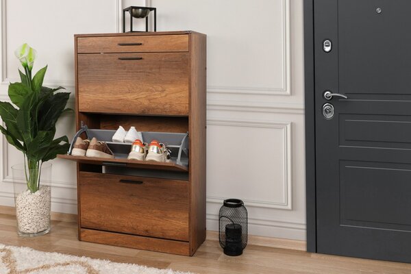 Hanah Home Botník Doel 75x128 cm ořech