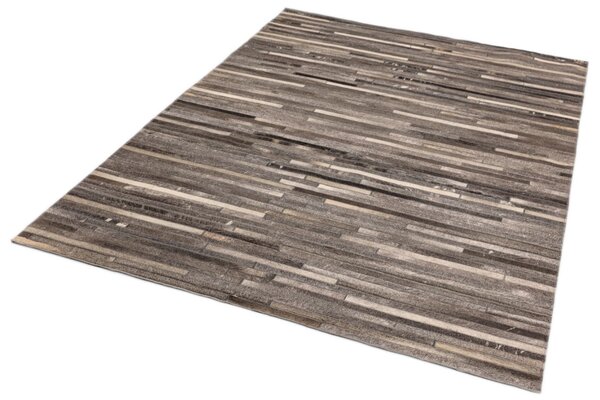 Hnědý koberec Peppers Dark Grey Stripe Rozměry: 120x170 cm