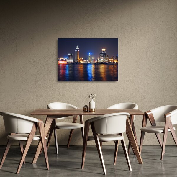 Skleněný obraz - Reflekce noci (70x50 cm)