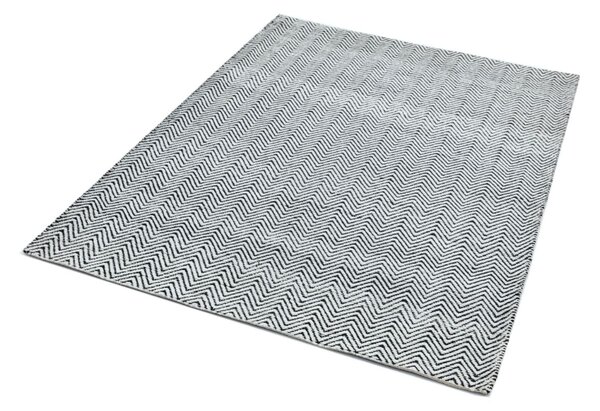 Černý koberec Rebel Black White Rozměry: 100x150 cm