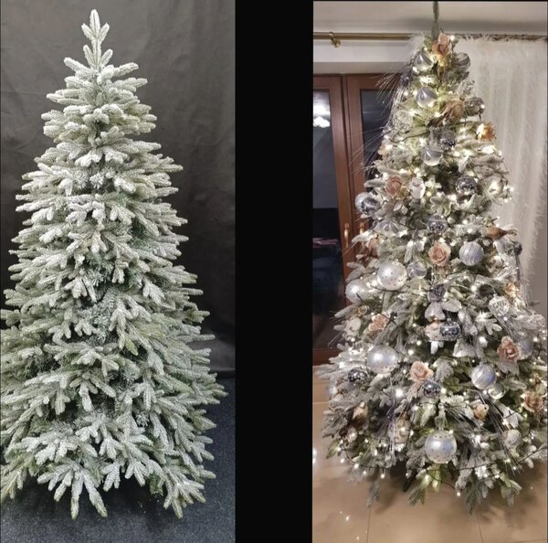 Jedle exclusive 3D se sněhem- 210 cm
