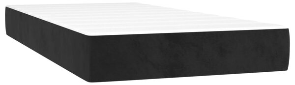 Box spring postel s matrací a LED černá 80 x 200 cm samet 3136211