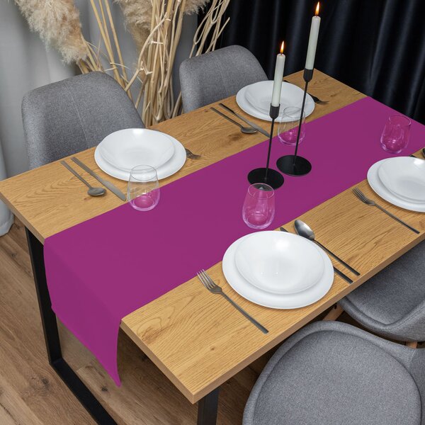 Biante Dekorační běhoun na stůl Rongo RG-092 Purpurový 20x120 cm