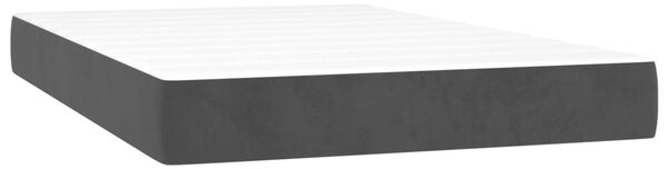Box spring postel s matrací a LED černá 120x200 cm samet 3136055