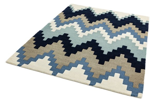Modrý koberec Blondie Cuzzo Blue Rozměry: 70x240 cm