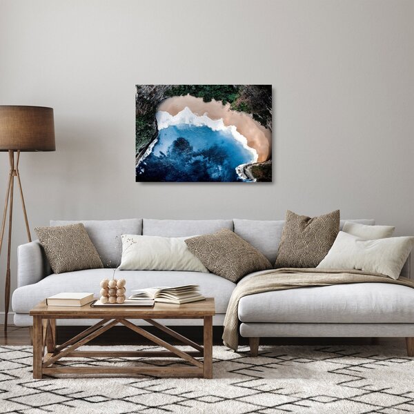 Skleněný obraz pláže Nusa Penida, Indonésie (70x50 cm)