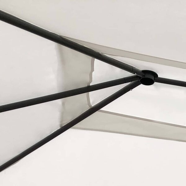 Altán s krytými sloupky 2,98 x 5,3 x 2,59 m krémový 160 g/m² 313617