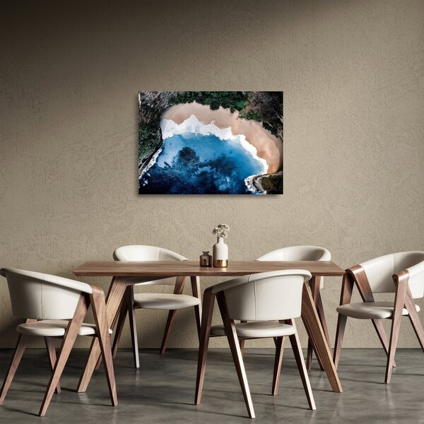 Skleněný obraz pláže Nusa Penida, Indonésie (70x50 cm)