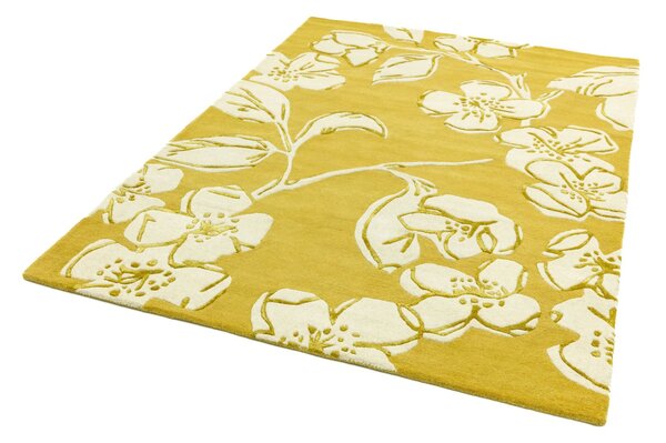 Žlutý koberec Blondie Devore Yellow Rozměry: 80x150 cm