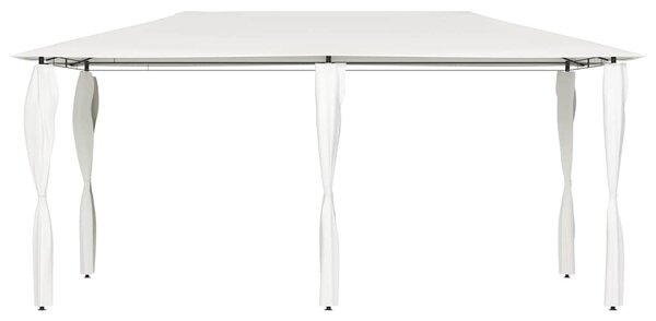 Altán s krytými sloupky 2,98 x 5,3 x 2,59 m krémový 160 g/m² 313617