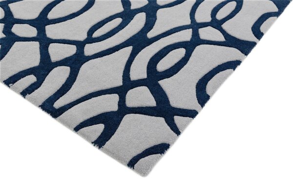 Modrý koberec Blondie Wire Blue Rozměry: 70x240 cm
