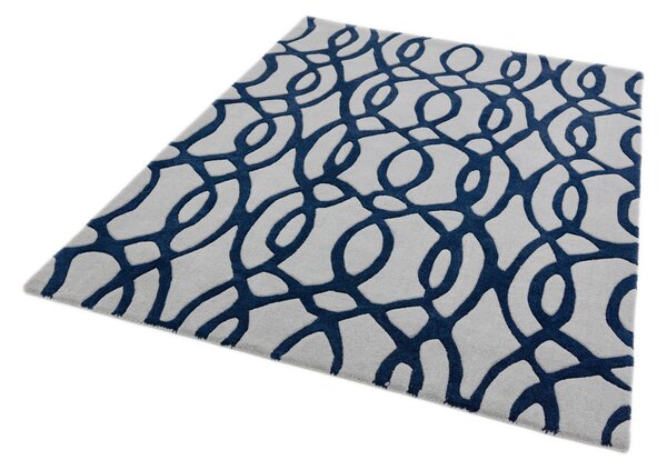 Modrý koberec Blondie Wire Blue Rozměry: 70x240 cm