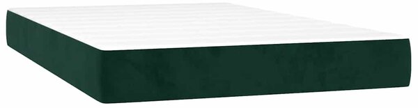 Box spring postel s matrací tmavě zelená 120 x 200 cm samet 3137776