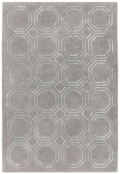 Šedý koberec Rapun Octagon Silver Rozměry: 160x230 cm