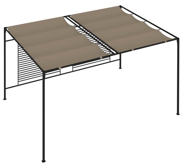 Altán se zatahovací střechou 3 x 4 x 2,3 m taupe 180 g/m² 313624