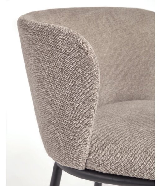 Světle hnědá barová židle (výška sedáku 65 cm) Ciselia – Kave Home
