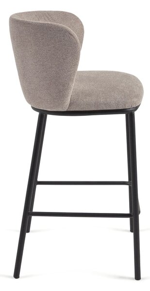 Světle hnědá barová židle (výška sedáku 65 cm) Ciselia – Kave Home