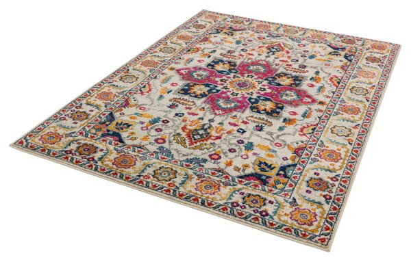 Barevný koberec Dinamo Oriental White Multi Rozměry: 120x170 cm