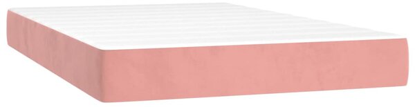 Box spring postel s matrací růžová 120 x 200 cm samet 3137718