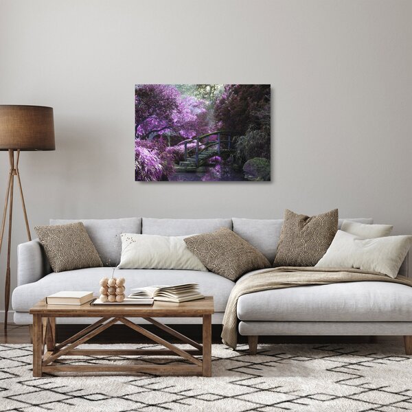 Skleněný obraz - Mystická zahrada (70x50 cm)